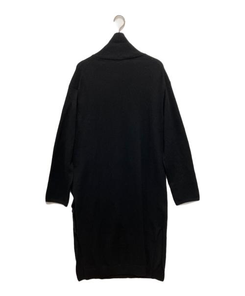 Yohji Yamamoto pour homme（ヨウジヤマモト プールオム）Yohji Yamamoto pour homme (ヨウジヤマモト プールオム) ウールタートルネックロングニット ブラック サイズ:3の古着・服飾アイテム