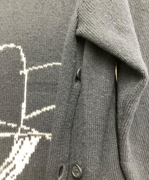 Yohji Yamamoto pour homme（ヨウジヤマモト プールオム）Yohji Yamamoto pour homme (ヨウジヤマモト プールオム) ウールタートルネックロングニット ブラック サイズ:3の古着・服飾アイテム