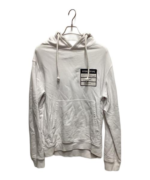 Maison Margiela（メゾンマルジェラ）Maison Margiela (メゾンマルジェラ) ステレオタイプ パーカー ホワイト サイズ:46の古着・服飾アイテム