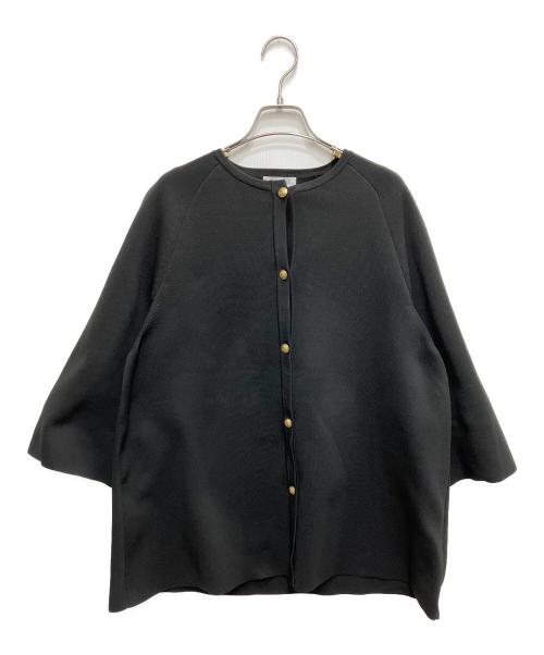 O wau no（オアーノ）O wau no (オアーノ) 金釦ケープカーディガン ブラック サイズ:MLの古着・服飾アイテム
