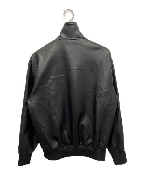 adidas（アディダス）adidas (アディダス) フェイクレザーファイヤーバードトラックジャケット ブラック サイズ:Lの古着・服飾アイテム