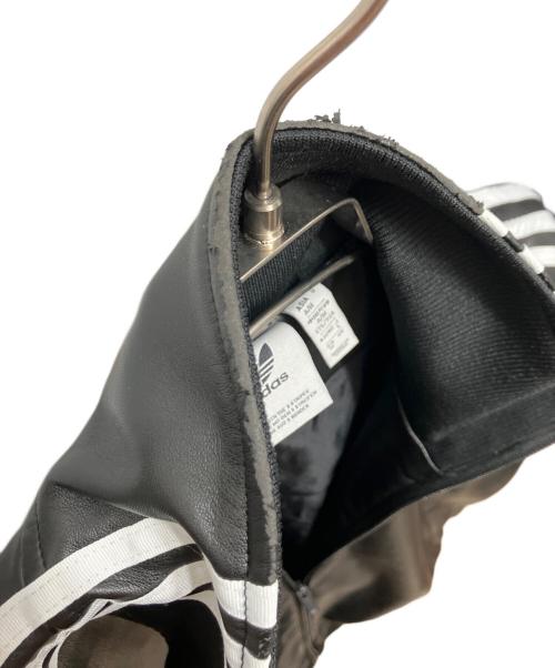 adidas（アディダス）adidas (アディダス) フェイクレザーファイヤーバードトラックジャケット ブラック サイズ:Lの古着・服飾アイテム