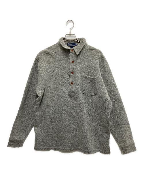 POLO RALPH LAUREN（ポロ・ラルフローレン）POLO RALPH LAUREN (ポロ・ラルフローレン) ウールラガーシャツ グレー サイズ:XLの古着・服飾アイテム