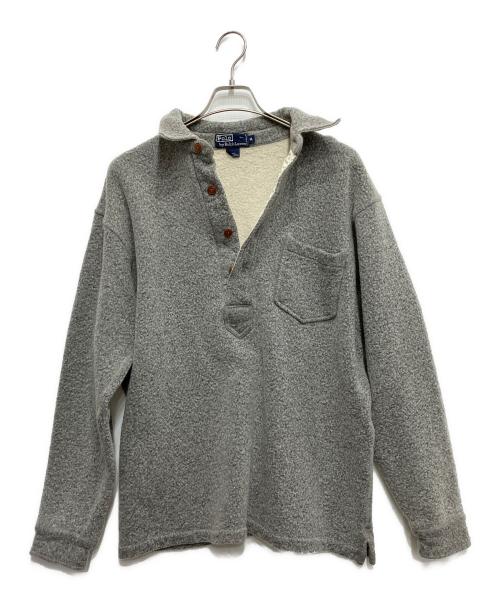 POLO RALPH LAUREN（ポロ・ラルフローレン）POLO RALPH LAUREN (ポロ・ラルフローレン) ウールラガーシャツ グレー サイズ:XLの古着・服飾アイテム