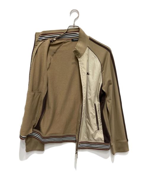 BURBERRY BLACK LABEL（バーバリーブラックレーベル）BURBERRY BLACK LABEL (バーバリーブラックレーベル) 切替トラックジャケット ブラウン サイズ:3の古着・服飾アイテム