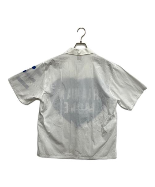 HUMAN MADE（ヒューマンメイド）HUMAN MADE (ヒューマンメイド) ビッグハートアロハシャツ ホワイト×ブルー サイズ:XLの古着・服飾アイテム