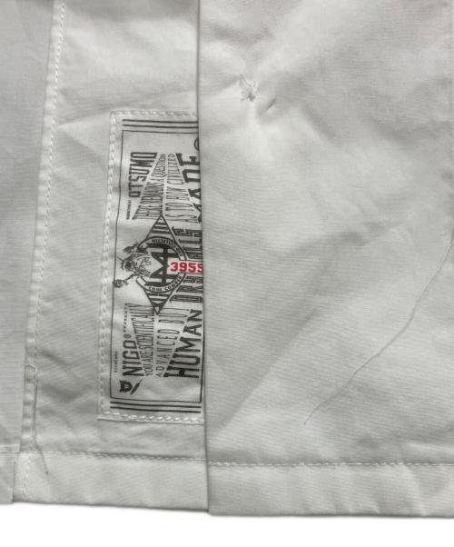 HUMAN MADE（ヒューマンメイド）HUMAN MADE (ヒューマンメイド) ビッグハートアロハシャツ ホワイト×ブルー サイズ:XLの古着・服飾アイテム