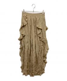 sara mallika（サラマリカ）の古着「Rayon Jacquard Clione Pants」｜ブラウン