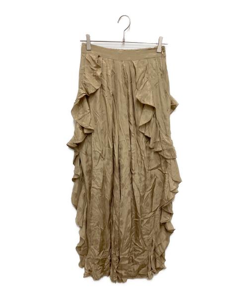 sara mallika（サラマリカ）sara mallika (サラマリカ) Rayon Jacquard Clione Pants ブラウン サイズ:Mの古着・服飾アイテム