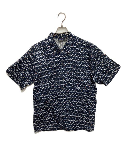 Patagonia（パタゴニア）Patagonia (パタゴニア) カスリ柄ACシャツ ネイビー サイズ:Mの古着・服飾アイテム