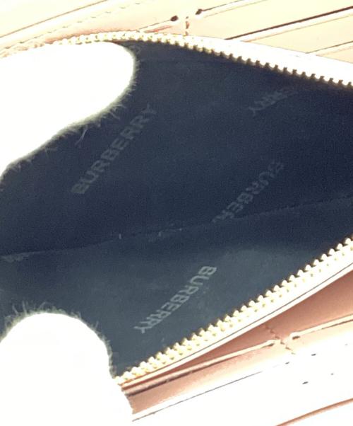 BURBERRY（バーバリー）BURBERRY (バーバリー) LOLA キルティングロングウォレット ピンクの古着・服飾アイテム