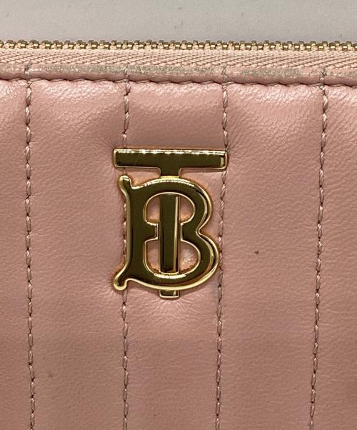 BURBERRY（バーバリー）BURBERRY (バーバリー) LOLA キルティングロングウォレット ピンクの古着・服飾アイテム