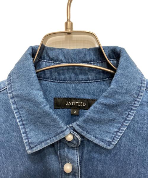 UNTITLED（アンタイトル）UNTITLED (アンタイトル) ヘイジーライトデニムシャツ ブルー サイズ:2の古着・服飾アイテム