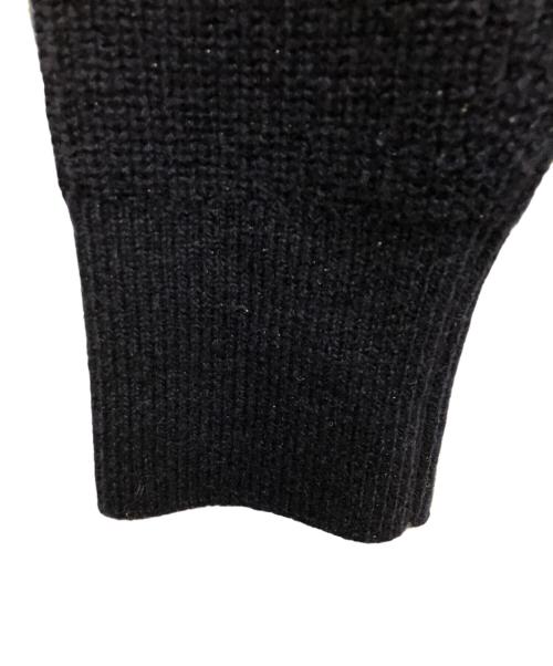 自由区（ジユウク）自由区 (ジユウク) ウールカシミヤブレンドラメスパンコールニット カーディガン ネイビー サイズ:38の古着・服飾アイテム