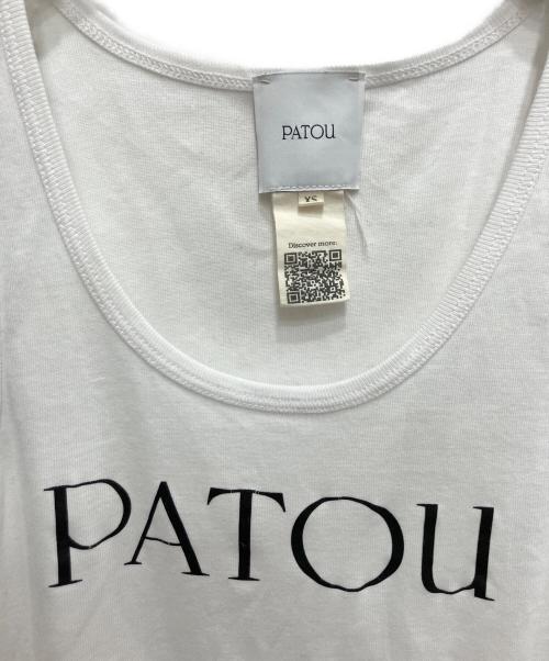 patou（パトゥ）patou (パトゥ) オーガニックコットン タンクトップ ホワイト サイズ:XSの古着・服飾アイテム