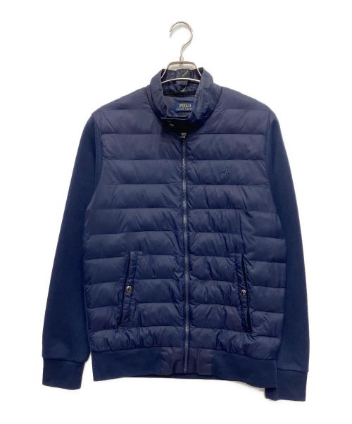 POLO RALPH LAUREN（ポロ・ラルフローレン）POLO RALPH LAUREN (ポロ・ラルフローレン) 中綿切替ブルゾン ネイビー サイズ:Sの古着・服飾アイテム