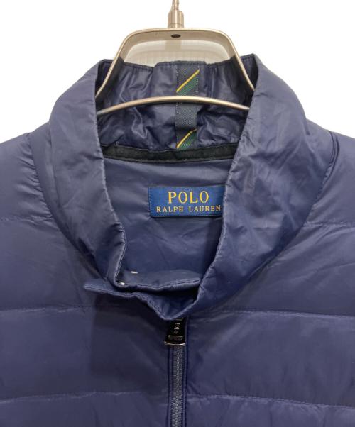 POLO RALPH LAUREN（ポロ・ラルフローレン）POLO RALPH LAUREN (ポロ・ラルフローレン) 中綿切替ブルゾン ネイビー サイズ:Sの古着・服飾アイテム