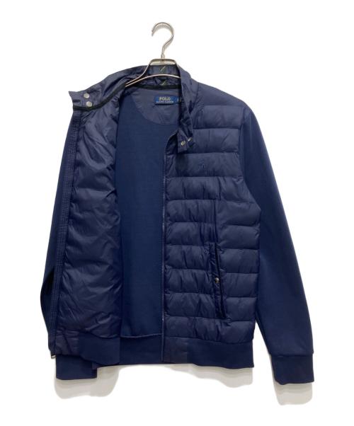 POLO RALPH LAUREN（ポロ・ラルフローレン）POLO RALPH LAUREN (ポロ・ラルフローレン) 中綿切替ブルゾン ネイビー サイズ:Sの古着・服飾アイテム