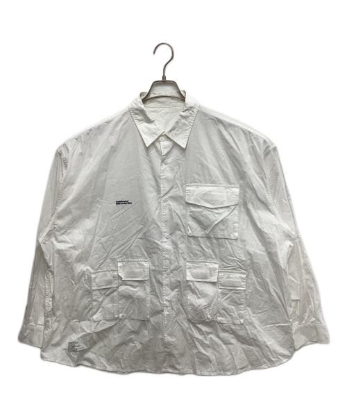 FreshService（フレッシュサービス）FreshService (フレッシュサービス) タイプライター マルチポケット シャツ ホワイト サイズ:Mの古着・服飾アイテム