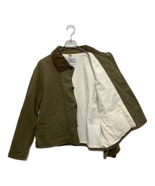 YAECA（ヤエカ）YAECA (ヤエカ) オイルドショートカバーオール オリーブ サイズ:Lの古着・服飾アイテム