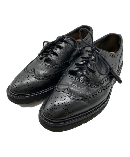 Crockett & Jones（クロケット＆ジョーンズ）Crockett & Jones (クロケット＆ジョーンズ) SHIPS (シップス) ギリ-2 ウィングチップシューズ ブラック サイズ:6 1/2 Eの古着・服飾アイテム