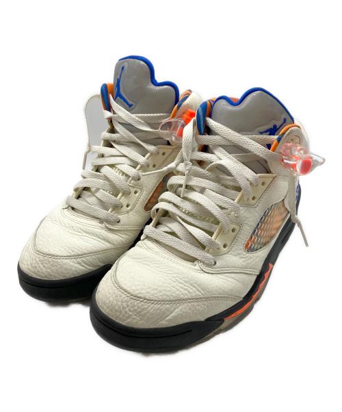 NIKE（ナイキ）NIKE (ナイキ) エアジョーダン5 レトロ ホワイト×ブルー サイズ:26の古着・服飾アイテム
