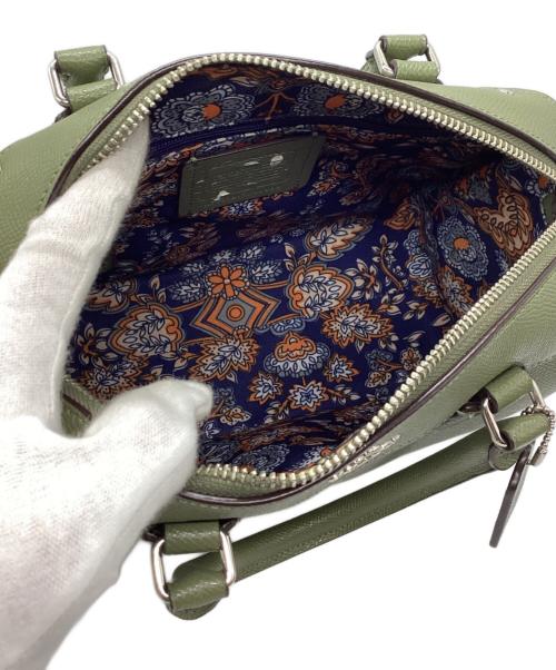 COACH（コーチ）COACH (コーチ) ミニボストンバッグ グリーンの古着・服飾アイテム