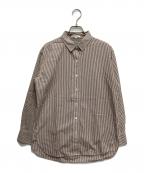 23区ニジュウサンク）の古着「CANCLINI ベーシック シャツ」｜ブラウン×ホワイト