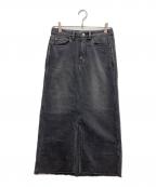 Healthy DENIMヘルシーデニム）の古着「Pear Maxiデニムスカート」｜ブラック
