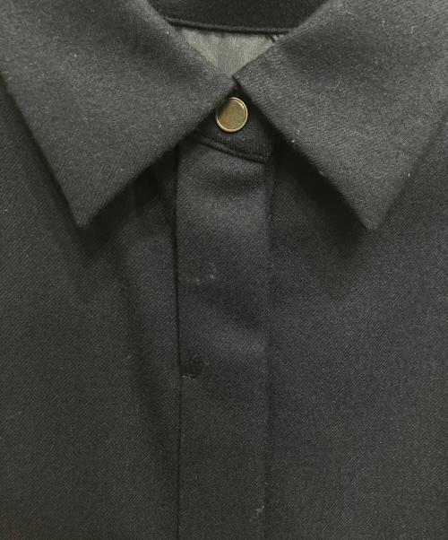 UNTITLED（アンタイトル）UNTITLED (アンタイトル) メリノウールシャツワンピース ネイビー サイズ:2の古着・服飾アイテム
