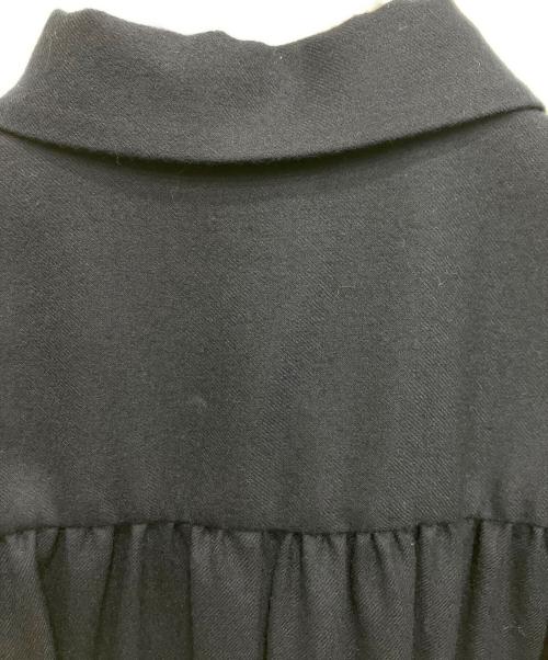 UNTITLED（アンタイトル）UNTITLED (アンタイトル) メリノウールシャツワンピース ネイビー サイズ:2の古着・服飾アイテム