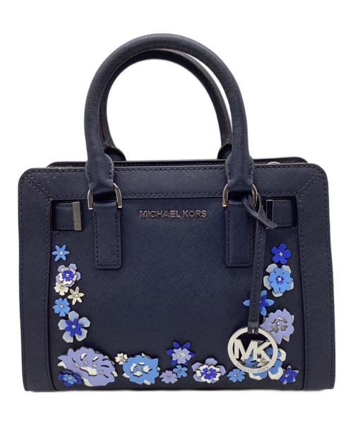 MICHAEL KORS（マイケルコース）MICHAEL KORS (マイケルコース) 2WAYバッグ ネイビーの古着・服飾アイテム