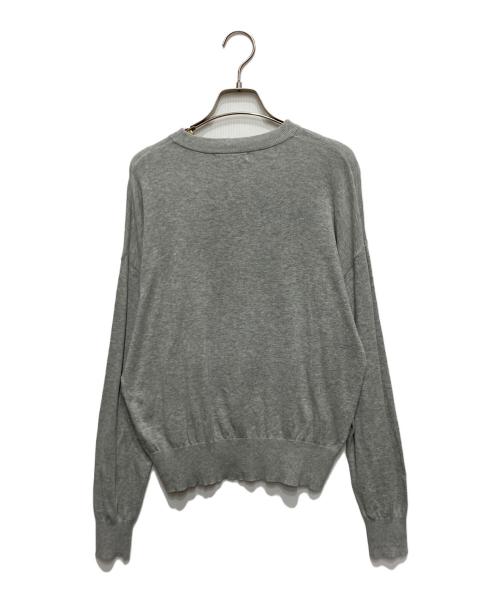Hysteric Glamour（ヒステリックグラマー）Hysteric Glamour (ヒステリックグラマー) CAT DOPE編込 プルオーバー グレー サイズ:freeの古着・服飾アイテム