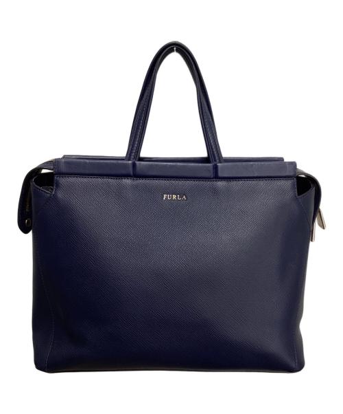 FURLA（フルラ）FURLA (フルラ) 2WAYショルダーバッグ ネイビーの古着・服飾アイテム