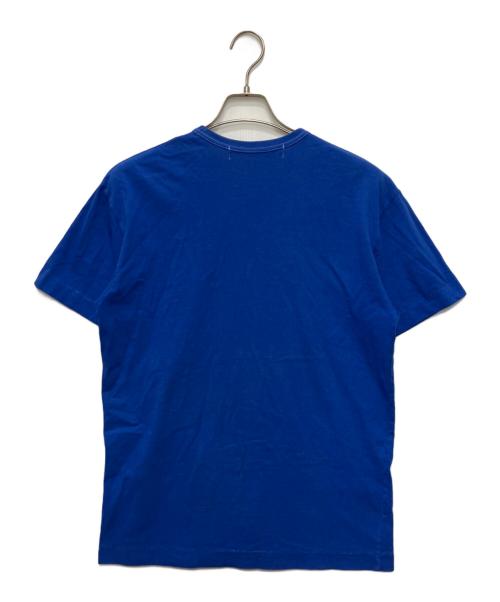 PLAY COMME des GARCONS（プレイコムデギャルソン）PLAY COMME des GARCONS (プレイコムデギャルソン) 製品染めハートワッペンTシャツ ブルー サイズ:XLの古着・服飾アイテム