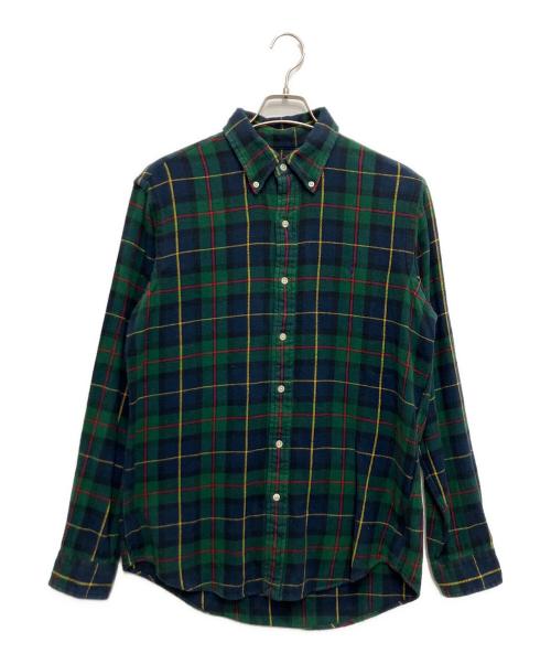 POLO RALPH LAUREN（ポロ・ラルフローレン）POLO RALPH LAUREN (ポロ・ラルフローレン) チェックネルシャツ グリーン サイズ:Mの古着・服飾アイテム