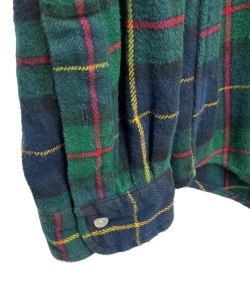 POLO RALPH LAUREN（ポロ・ラルフローレン）POLO RALPH LAUREN (ポロ・ラルフローレン) チェックネルシャツ グリーン サイズ:Mの古着・服飾アイテム