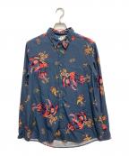 PS Paul SmithＰＳポールスミス）の古着「花柄シャツ」｜ネイビー