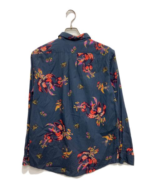PS Paul Smith（ＰＳポールスミス）PS Paul Smith (ＰＳポールスミス) 花柄シャツ ネイビー サイズ:Lの古着・服飾アイテム