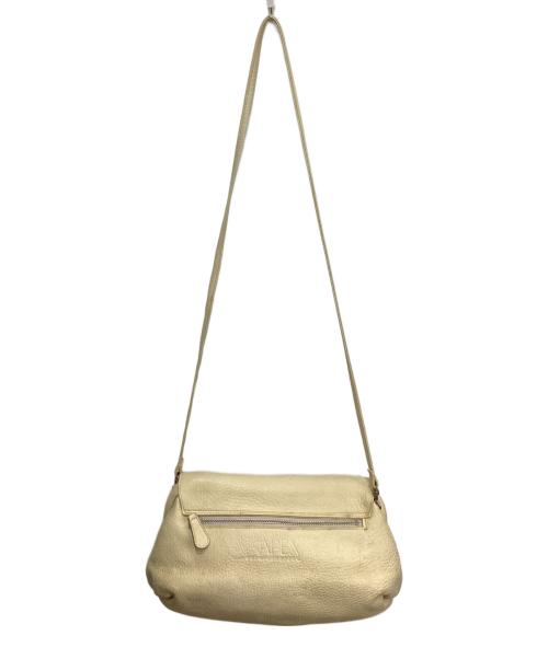 BALLY（バリー）BALLY (バリー) オーストリッチ切替ショルダーバッグ ブラックの古着・服飾アイテム