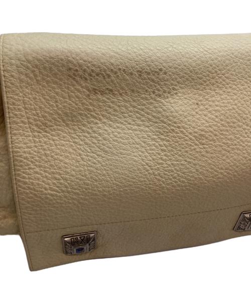 BALLY（バリー）BALLY (バリー) オーストリッチ切替ショルダーバッグ ブラックの古着・服飾アイテム