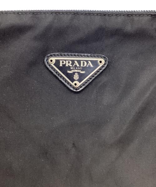 PRADA（プラダ）PRADA (プラダ) ナイロンポーチ ブラックの古着・服飾アイテム