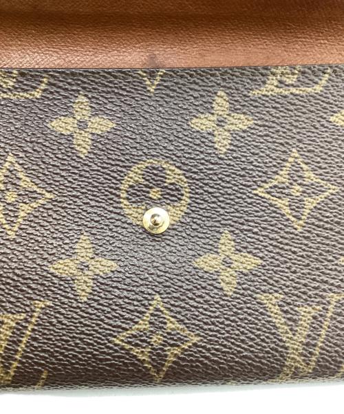 LOUIS VUITTON（ルイ ヴィトン）LOUIS VUITTON (ルイ ヴィトン) 旧ポシェット・ポルトモネクレディロングウォレット ブラウンの古着・服飾アイテム