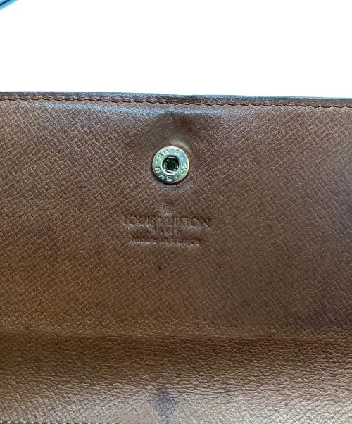 LOUIS VUITTON（ルイ ヴィトン）LOUIS VUITTON (ルイ ヴィトン) 旧ポシェット・ポルトモネクレディロングウォレット ブラウンの古着・服飾アイテム