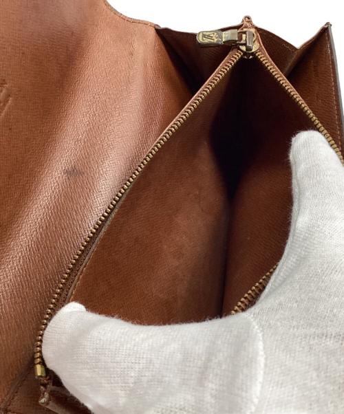 LOUIS VUITTON（ルイ ヴィトン）LOUIS VUITTON (ルイ ヴィトン) 旧ポシェット・ポルトモネクレディロングウォレット ブラウンの古着・服飾アイテム