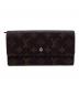 LOUIS VUITTON（ルイ ヴィトン）の古着「旧ポシェット・ポルトモネクレディロングウォレット」｜ブラウン