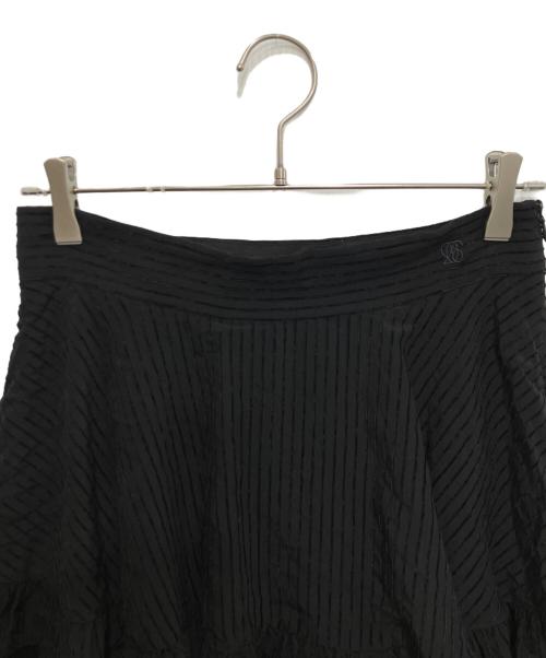 Tnewties（トゥエンティーズ）TNEWTIES (トゥエンティーズ) レイヤードフリルスカート ブラック サイズ:FREEの古着・服飾アイテム
