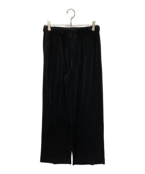 HOMME PLISSE ISSEY MIYAKE（オム プリッセ イッセイ ミヤケ）HOMME PLISSE ISSEY MIYAKE (オム プリッセ イッセイ ミヤケ) 26SSプリーツワイドパンツ ブラック サイズ:1の古着・服飾アイテム