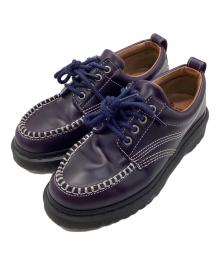 Dr.Martens（ドクターマーチン）の古着「LOWELL4ホールシューズ」｜MIDNIGHT BLUE パープル