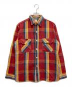 WAREHOUSEウエアハウス）の古着「ヘビーネルシャツ」｜レッド